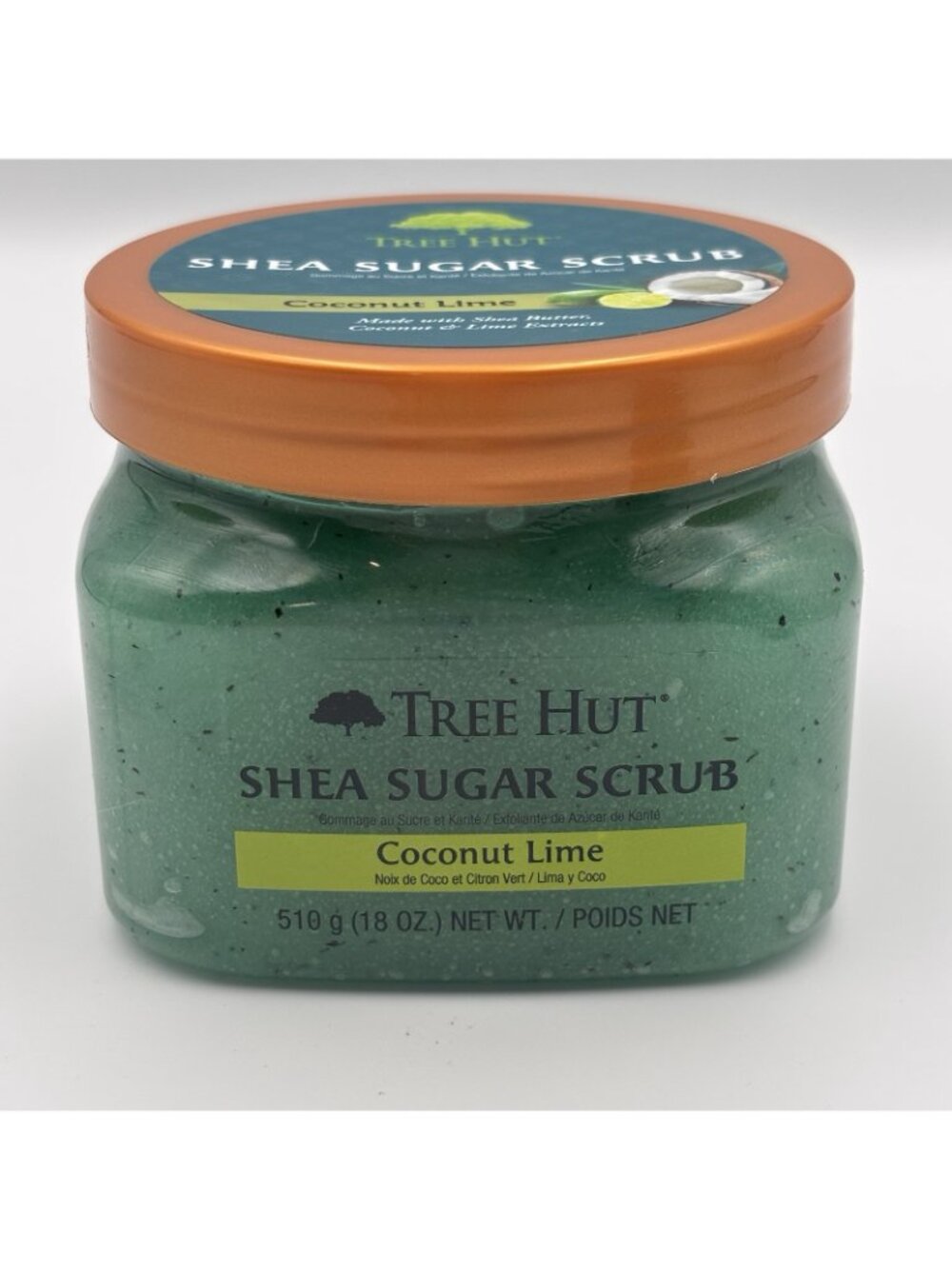 Tree Hut Coconut Lime Shea Sugar Exfoliating Hydrating Body Scrub 18 oz Green - Picture 4 of 11